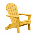 Fauteuil Adirondack pliant 76 x 90 x 98 cm en plastique jaune pour extérieur