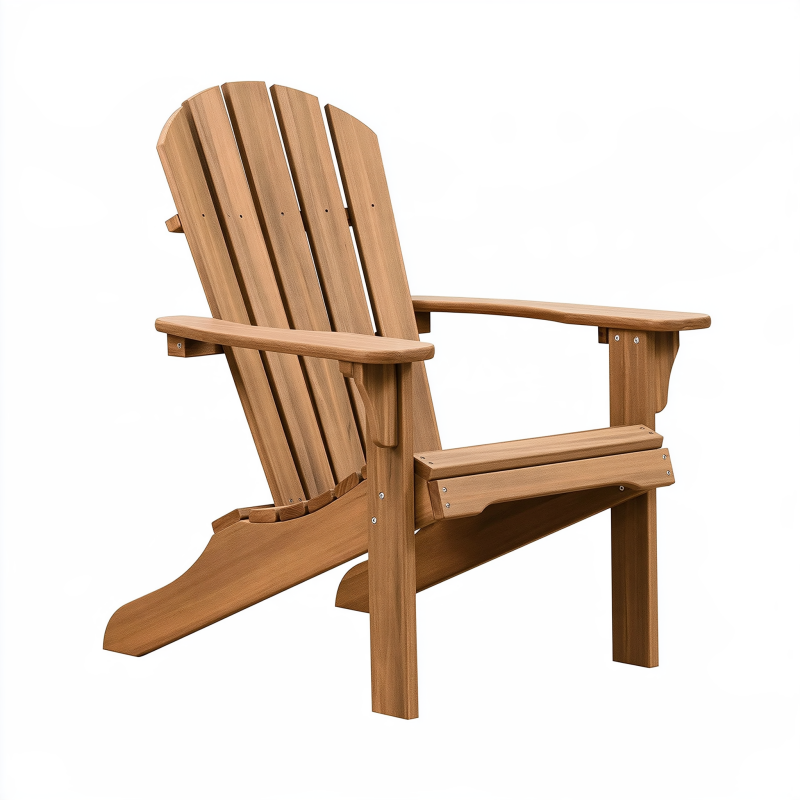 Fauteuil de jardin 83 x 76 x 98 cm en bois marron style Adirondack
